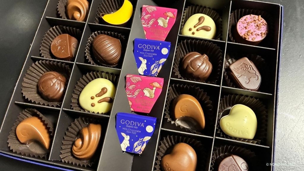 筆者が実際に購入したゴディバ オータム コレクション(20粒入)の写真