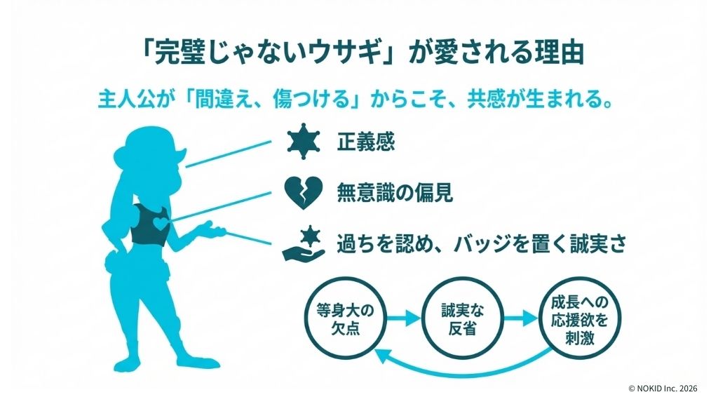 完璧じゃないから愛されるジュディ(ウサギ)